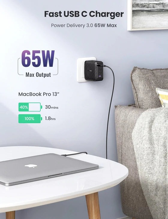 UGREEN 70819 65W Wall Charger (3C1A) UK