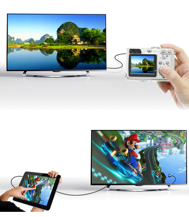 UGREEN 20137 20cm Mini HDMI Male To HDMI Female Adpter Cable