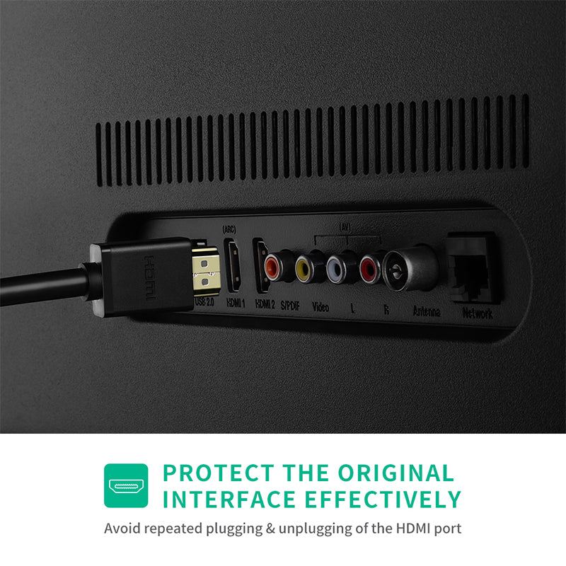 UGREEN 10140 0.5M HDMI Extension Cable 4K/60Hz HDMI Extender Male to Female