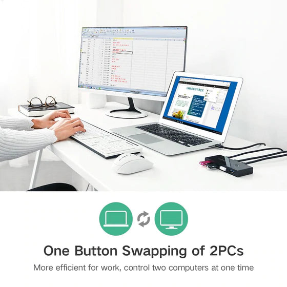 UGREEN 30768 2 In 4 Out USB 3.0 Sharing Switch Box