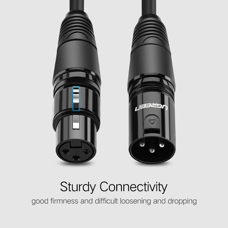 UGREEN 20708 Original XLR Cable Microphone Audio Sound Cannon Aux Cable Male to Female