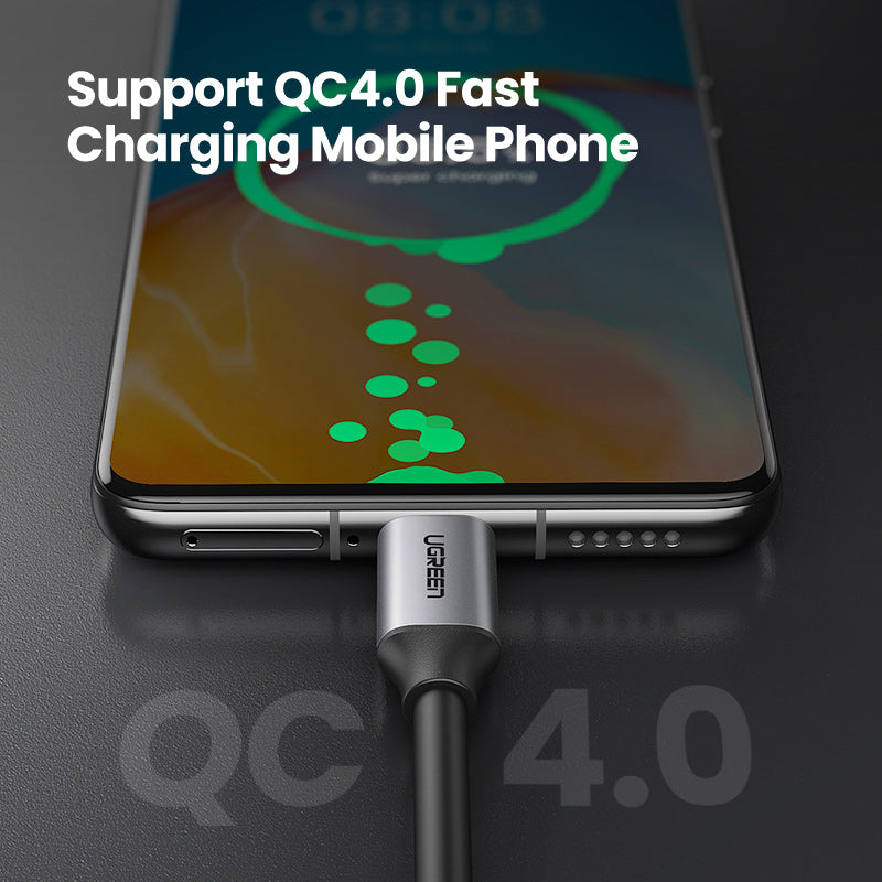 UGREEN 60W Type C Fast Charging 4K60Hz Cord QC4.0 20V3A Charger Data Line 400Mbps USB C to USB C Cable Delivery Charging Cord