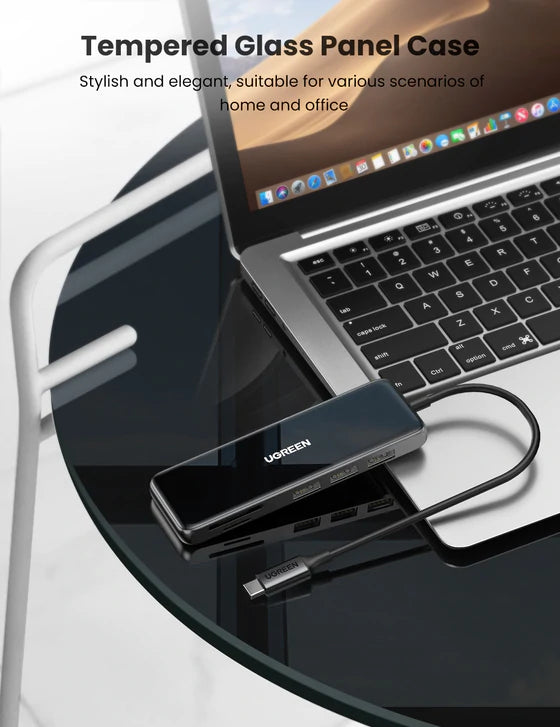 UGREEN 80129 6 in 1 New Version USB-C Multifunction Adapter (Space Gray)
