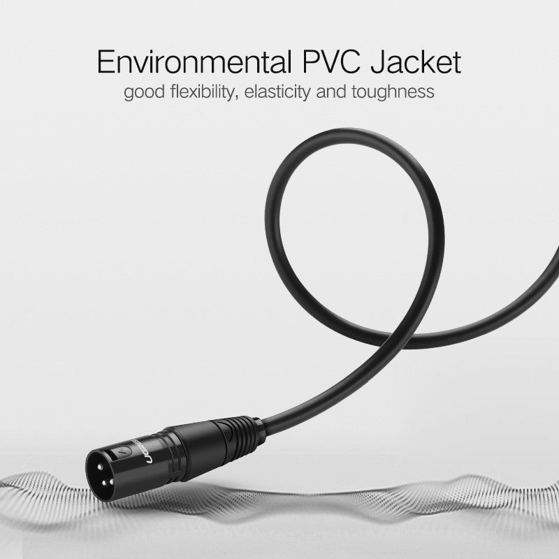 UGREEN 20708 Original XLR Cable Microphone Audio Sound Cannon Aux Cable Male to Female