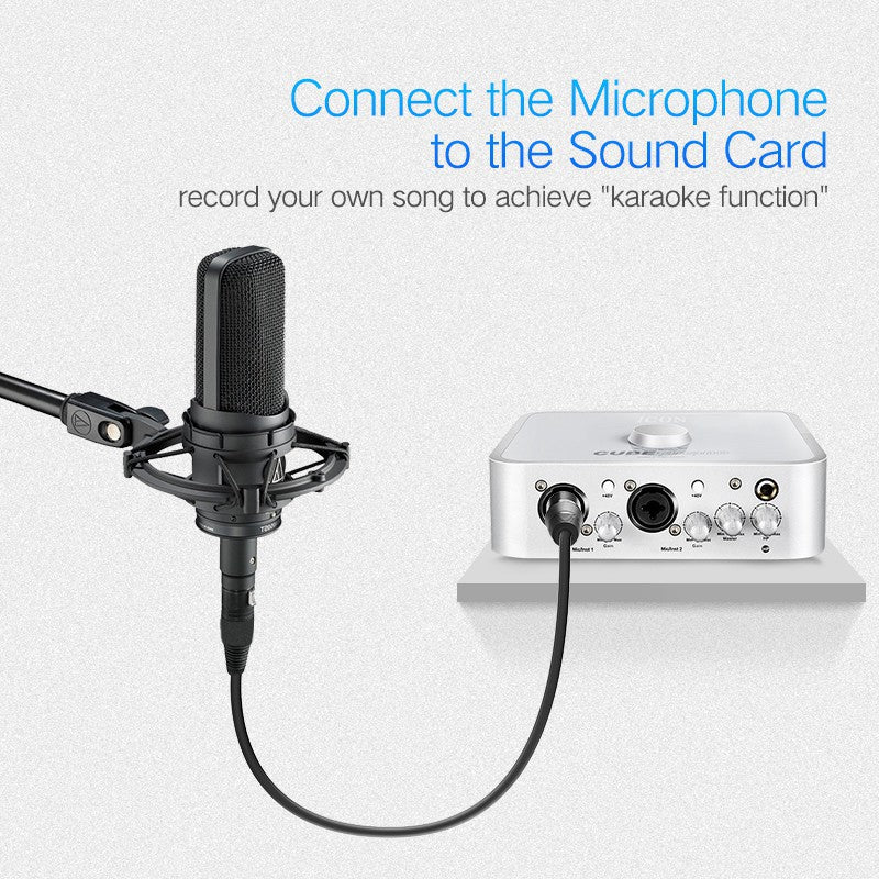 UGREEN 20708 Original XLR Cable Microphone Audio Sound Cannon Aux Cable Male to Female