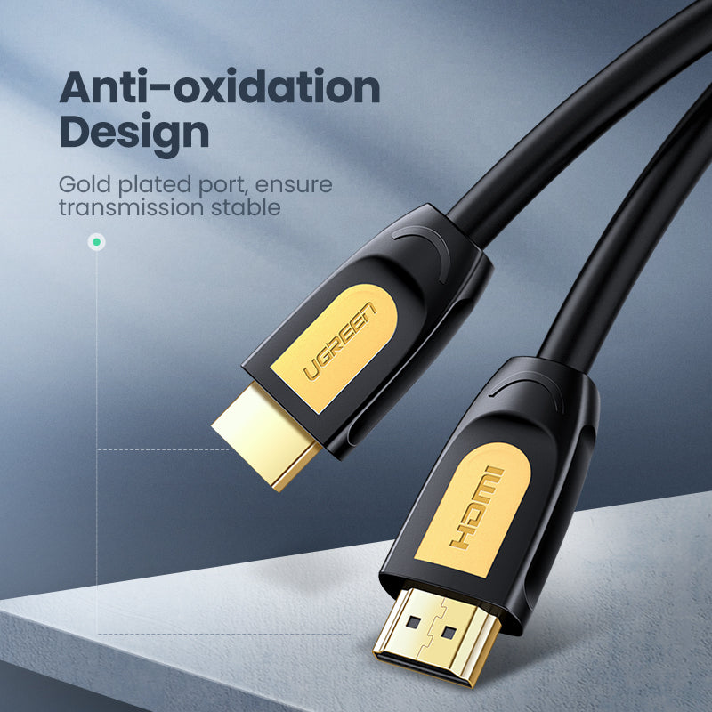 UGREEN 10151 HDMI Round Cable 4K (Yellow/Black)