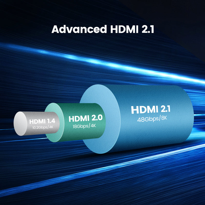 UGREEN 80602 HDMI 2.1 Cable 8K/60Hz 48Gbps HDCP 2.2 HDMI Cable Cord for PS4 PS5 Splitter Switch Audio Video Cable Support Dynamic HDR eARC Compatible