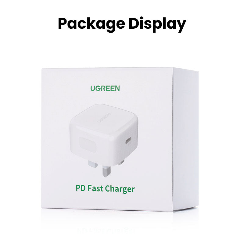 UGREEN 60451 20W PD Fast Charger UK (White)