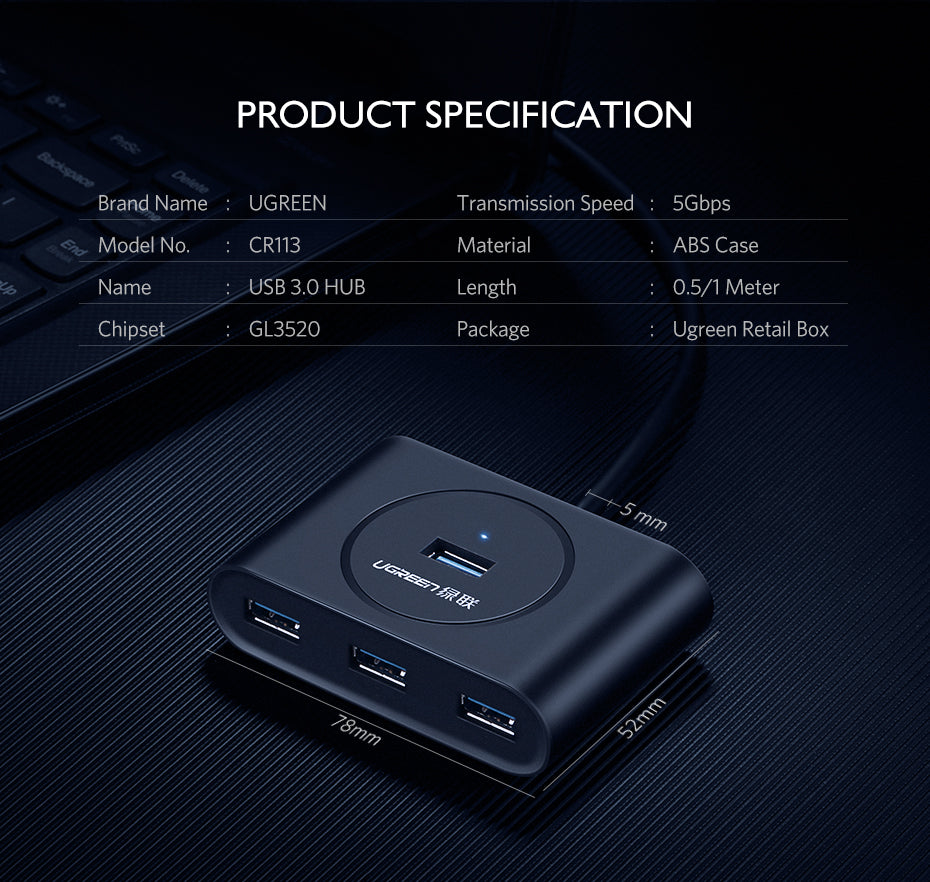 UGREEN 50263 USB HUB 3.0 Hub