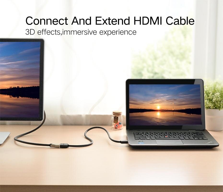 UGREEN 10140 0.5M HDMI Extension Cable 4K/60Hz HDMI Extender Male to Female