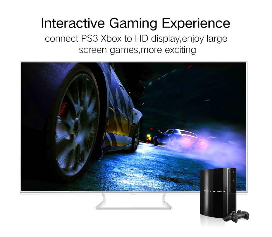 UGREEN 10140 0.5M HDMI Extension Cable 4K/60Hz HDMI Extender Male to Female