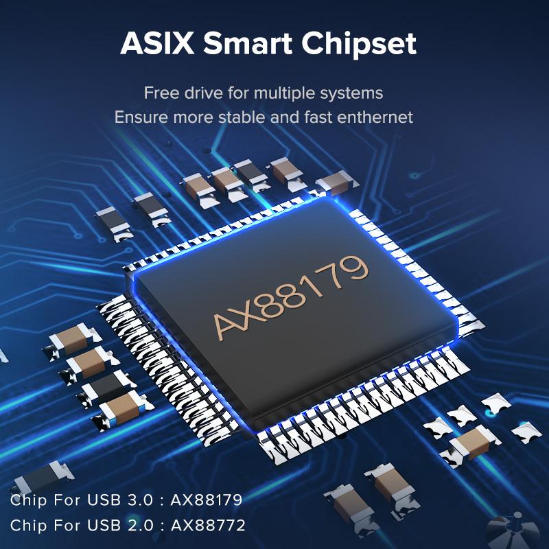 UGREEN 50922 USB to RJ45 Ethernet Adapter Aluminum Case (Space Gray)