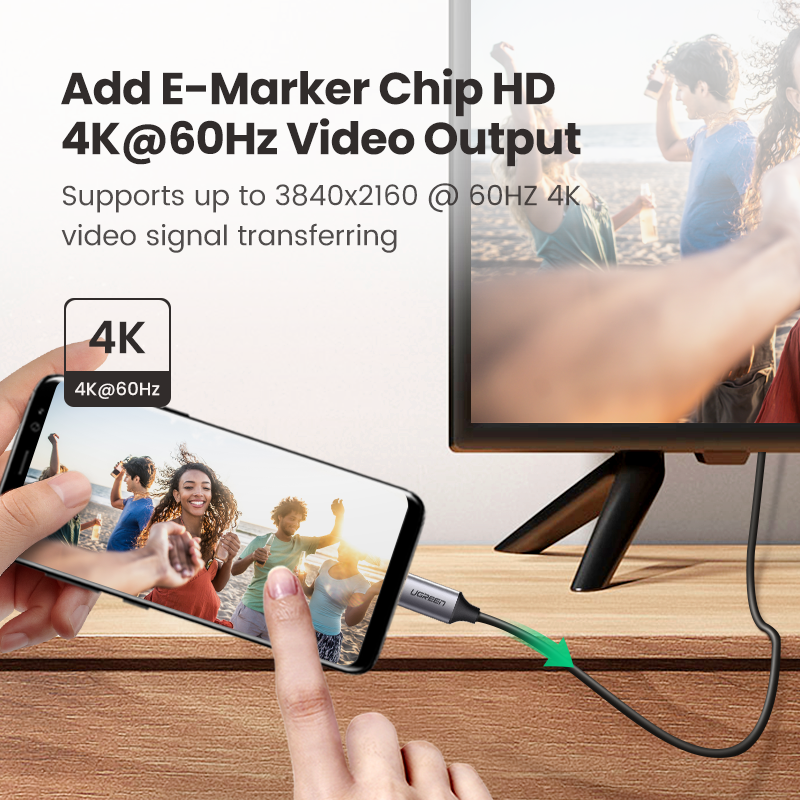 UGREEN 60W Type C Fast Charging 4K60Hz Cord QC4.0 20V3A Charger Data Line 400Mbps USB C to USB C Cable Delivery Charging Cord