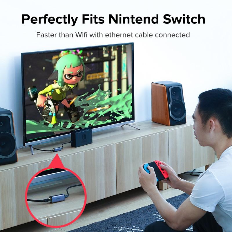 UGREEN 50922 USB to RJ45 Ethernet Adapter Aluminum Case (Space Gray)