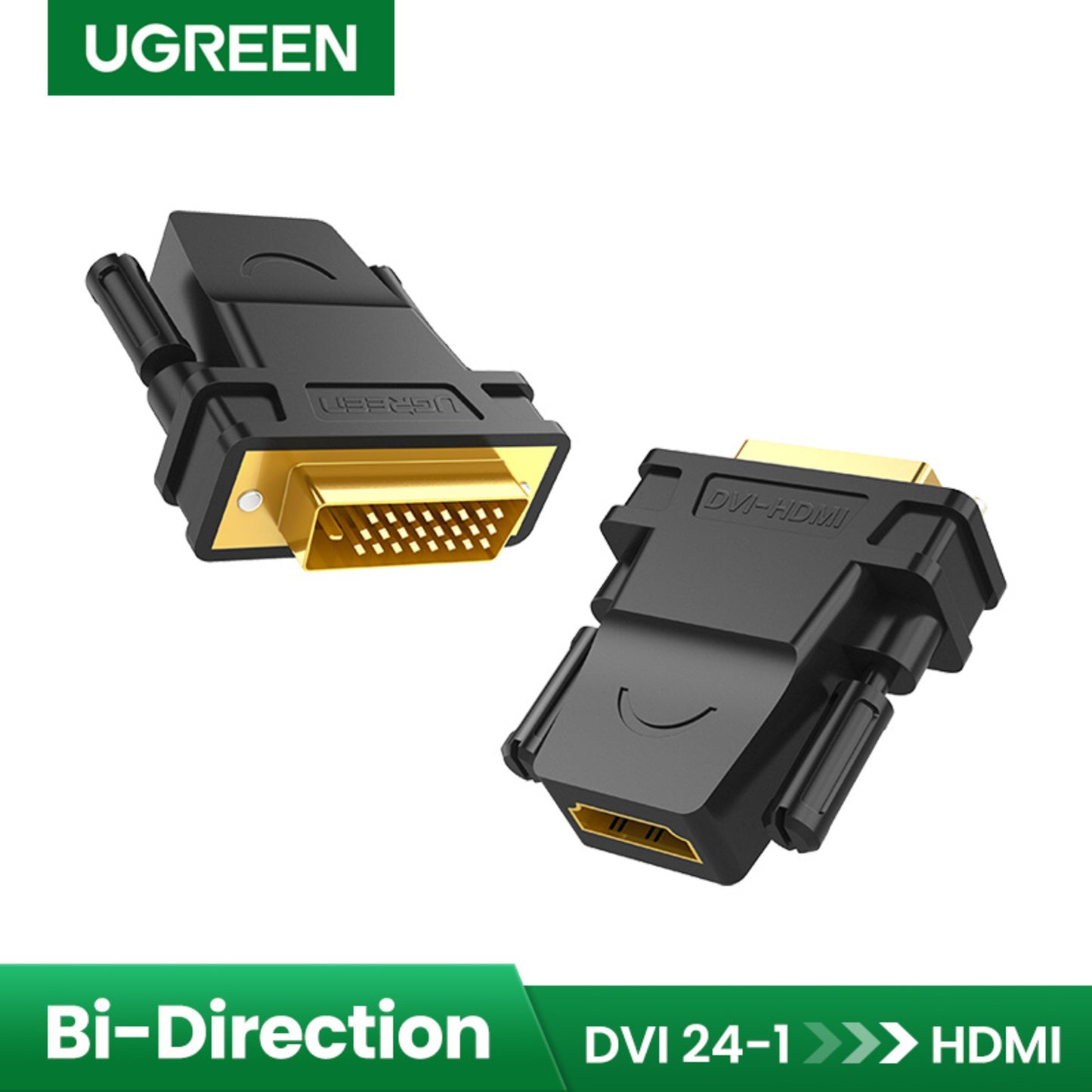 UGREEN 20124 HDMI to DVI 24+1 Adapter Female to Male 1080P HDTV Converter DVI Connector for PC PS3 Projector TV Box