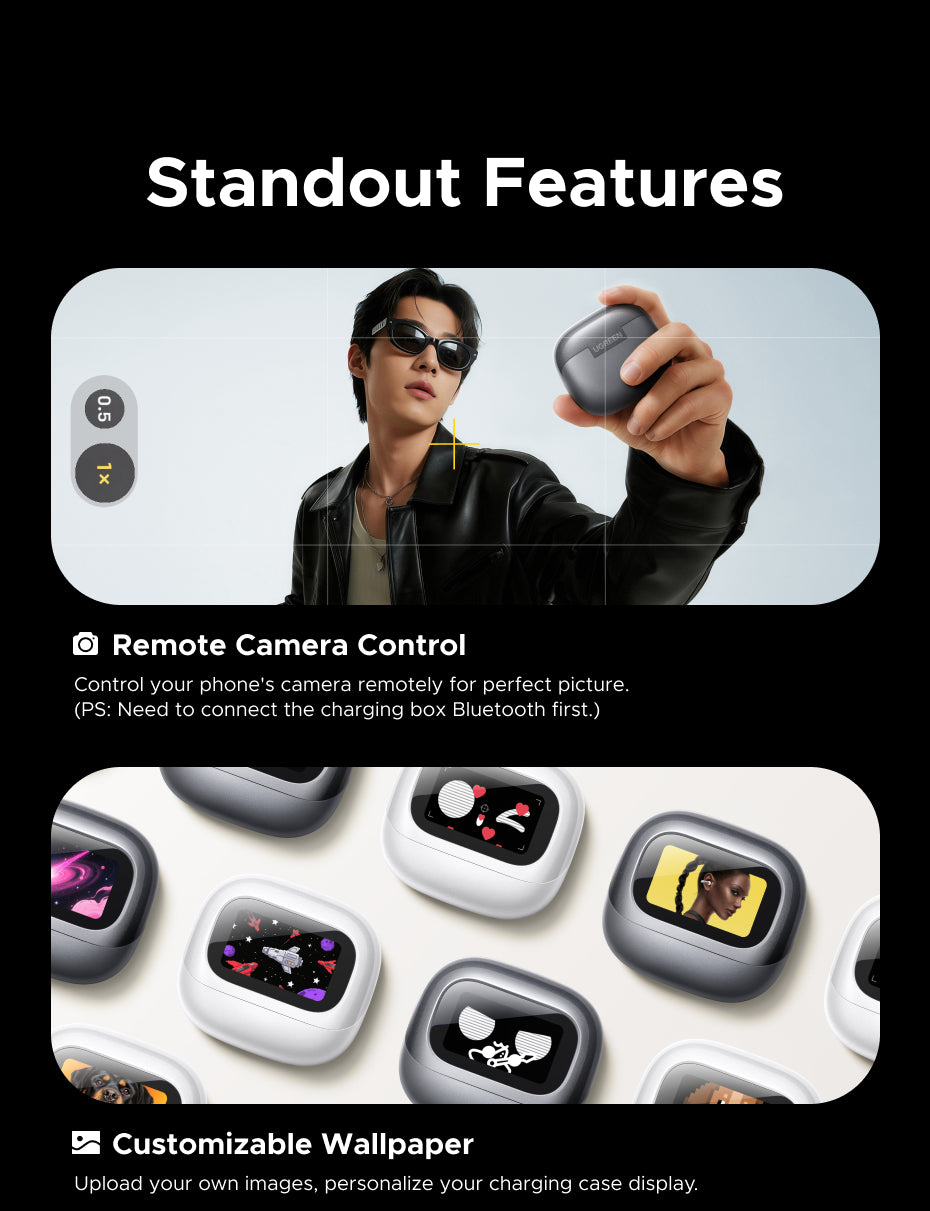 UGREEN LightBuds Magic Earphone Bluetooth 6.0 ANC ENC Active Noise Cancellation