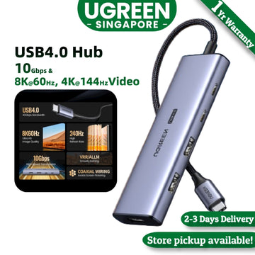 Ugreen USB4 10Gbps USB C Hub, 8K60Hz 4K144Hz 1080P240Hz HUB, 2 Port USB3.2 Gen2 compatible with Thunderbolt 3  Thunderbolt 4, Sony Samsung  LG TV, Thinkpad X1, Huawei Matebook Pro,Macbook pro and More