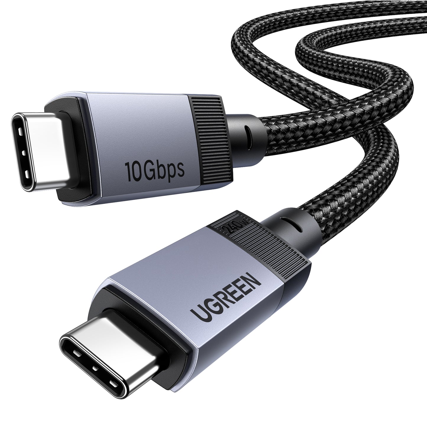 UGREEN 65383 USB C to USB C Cable 240W USB4 Gen4 80Gbps Premium 16K Dual 8K Triple 4K Display PD3.1 Type C Fast Charging Compatible with USB C Monitors, MacBook, iPad, iPhone 16, 1M