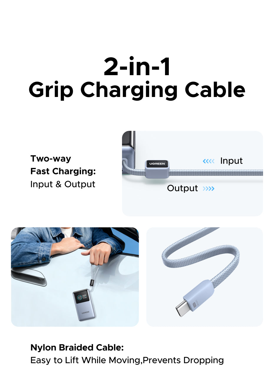 UGREEN 55W Fast Charging Power Bank 10000mAh | PD PPS QC | Xiaomi 55W & Samsung 45W | Digital Display