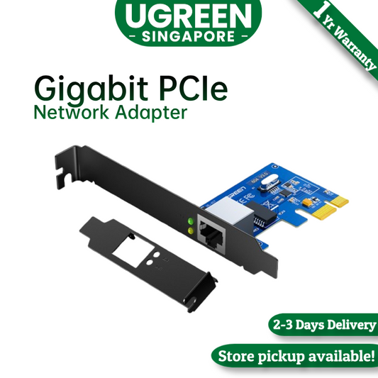 UGREEN 30771 Gigabit Ethernet Pci Express Pcie Network Controller Card 10/100/1000Mbps rj45 Lan Adapter Converter For Desktop Pc