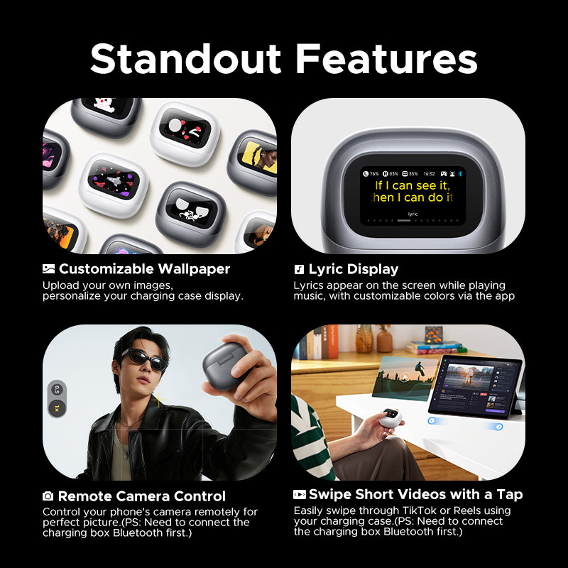 UGREEN LightBuds Magic Earphone Bluetooth 6.0 ANC ENC Active Noise Cancellation