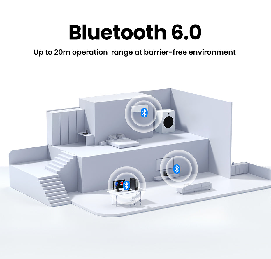 UGREEN USB Bluetooth 6.0 Dongle Adapter for PC Speaker Wireless Mouse Keyboard Music Audio Receiver Transmitter Bluetooth