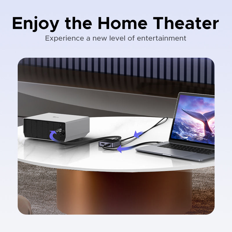 UGREEN USB C+HDMI Switch 2 in 1 Out 4K60Hz, Aluminum HDMI+USB C Switcher 2 Computers Supports 3D HDR HDCP2.2 Compatible with Laptops, Tablets, MacBook Air/Pro, Smartphones, Steam Deck, PS5/4, Xbox
