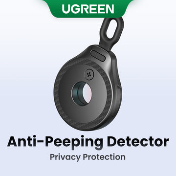 UGREEN 35579 Mini Anti-Peeping Camera Detector Hidden Camera Durable and long-lasting Portable Pinhole Hidden Lens Detect Gadget Effective hidden lens detection With USB Cable For Travel Hotel Locker Room Toilet