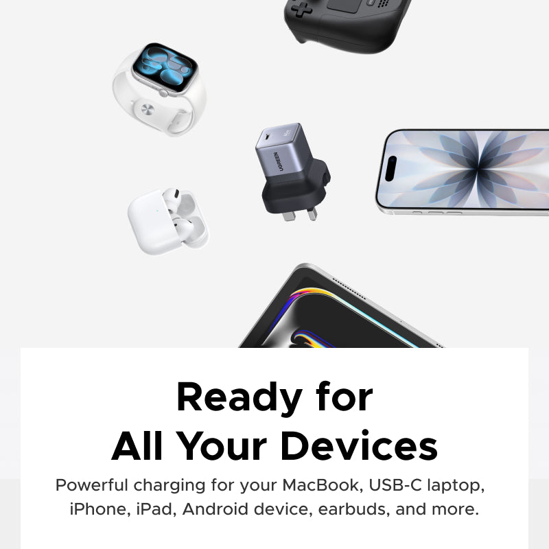 【Nexode Air】UGREEN 45W GaN Ultra Mini Charger USB C Port Charger Fast Wall Charger with QC PD Portable for iPad Pro iPhone 17 16 15 Pro Max iPhone 16 15 Plus Samsung S26 Ultra S25 Switch 2