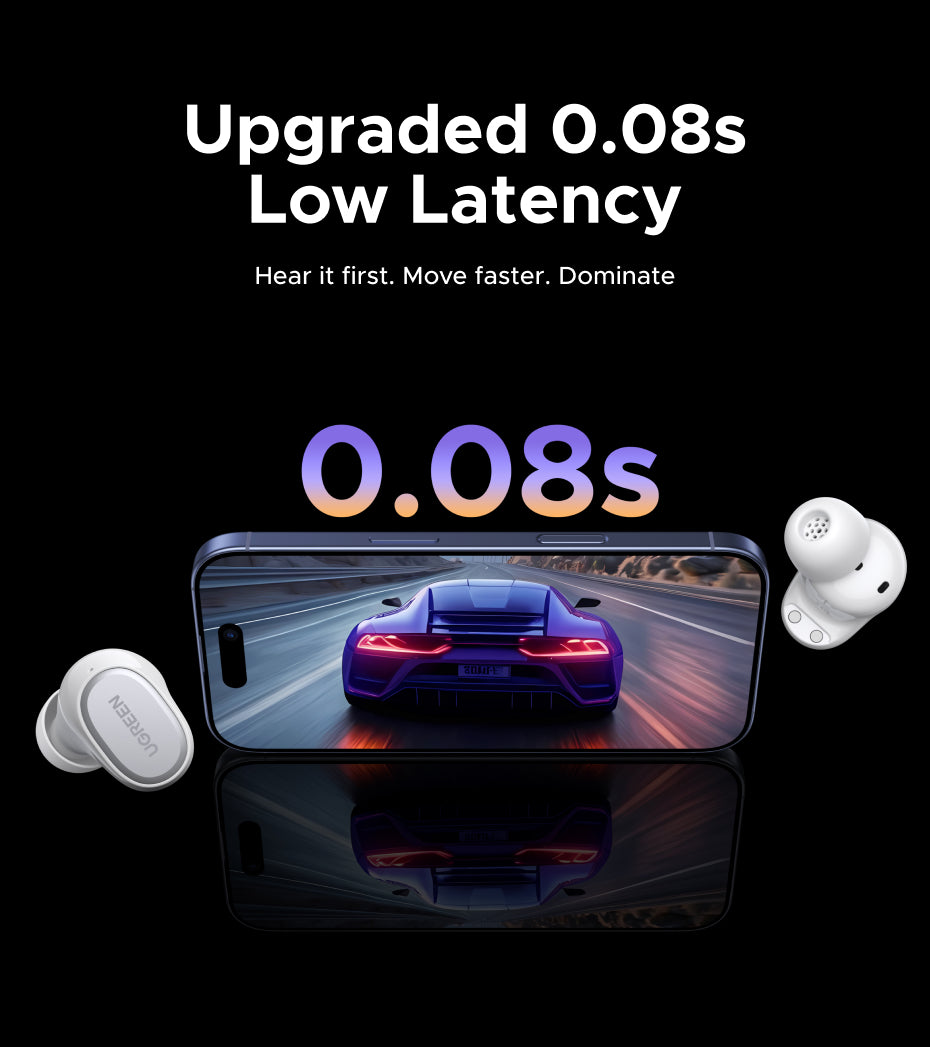 UGREEN Dots Earphone Bluetooth 6.0 AI Call Noise Cancellation 35H Play Time