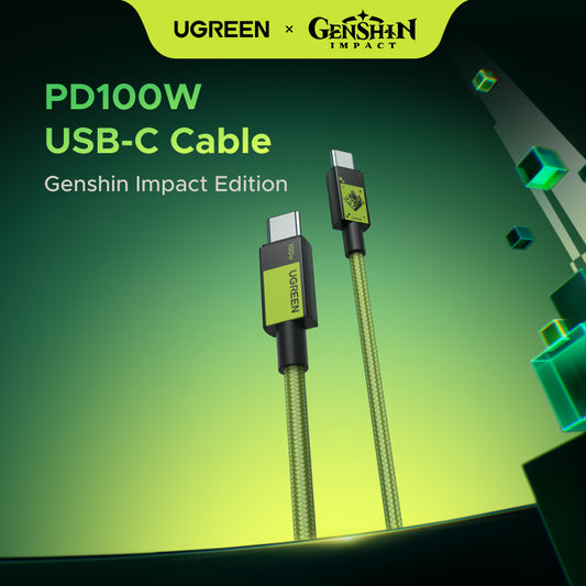 UGREEN Genshin Impact Edition 100W PD Cord Fast Charging Data Cable USB 3.0 Data Cable