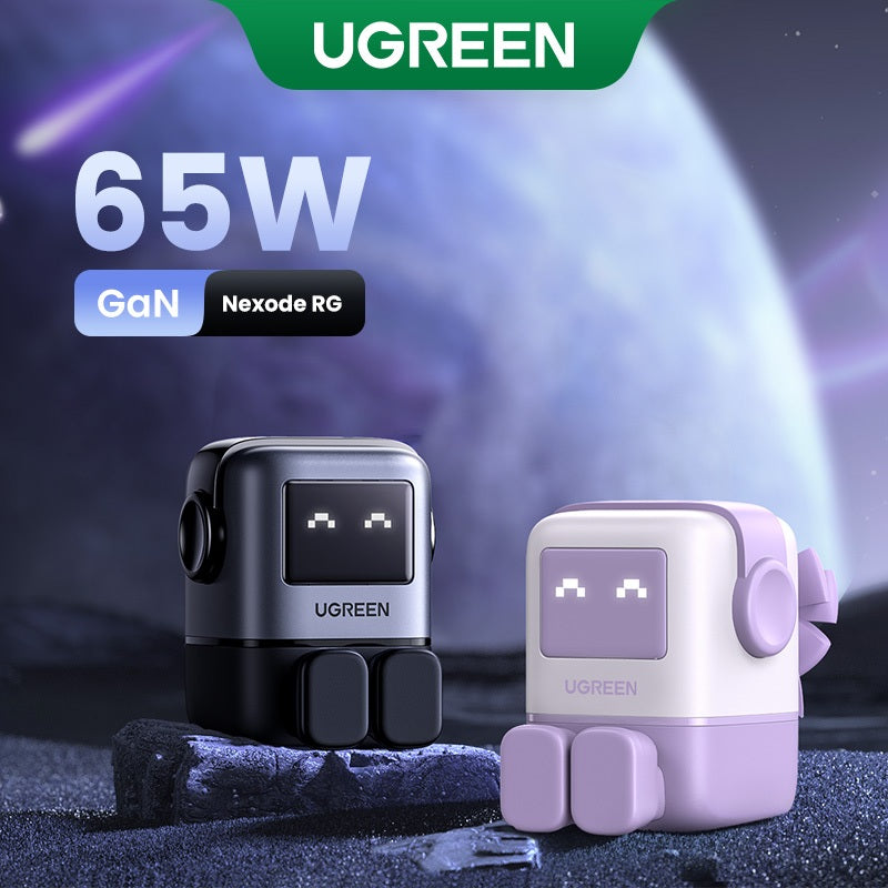 UGREEN 25686 RobotGaN 65W 3-Ports USB C USB A Fast Charger