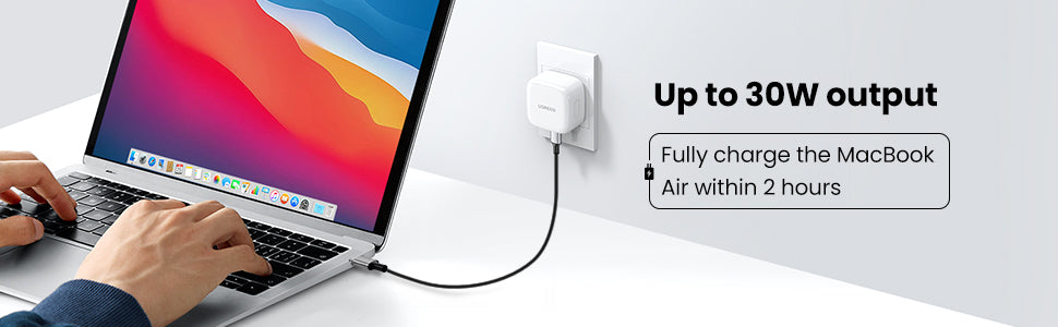 UGREEN PD 30W USB C Wall Charger - PD Fast Charger Type-C Power Adapter Compatible for iPhone 16 15 Pro Max iPhone 16 15 Plus, Samsung Galaxy S25 S24 Ultra, iPad Mini/Pro, Huawei Fast QC 4.0 Pixel 7 Airpods