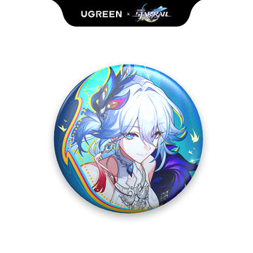 UGREEN x Honkai: Yao Guang Tin Badge &Yao Guang Chibi Acrylic Stand & Yao Guang Transparent Card & Yao Guang Holographic Ticket, Honkai: Star Rail Edition