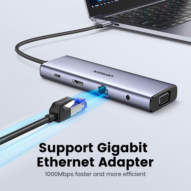 UGREEN 10 in 1 USB-C Multifunction Adapter (Space Gray)