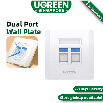 Ugreen Ethernet Wall Plate, Single Port / Dual Port Wall PlateCat6 Keystone Female