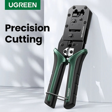 UGREEN RJ45 Crimper Tools RJ45 Crimping Pliers for CAT6/7/8 Ethernet Lan Cable Network Cutter Stripper Plier Multifuntion Tool