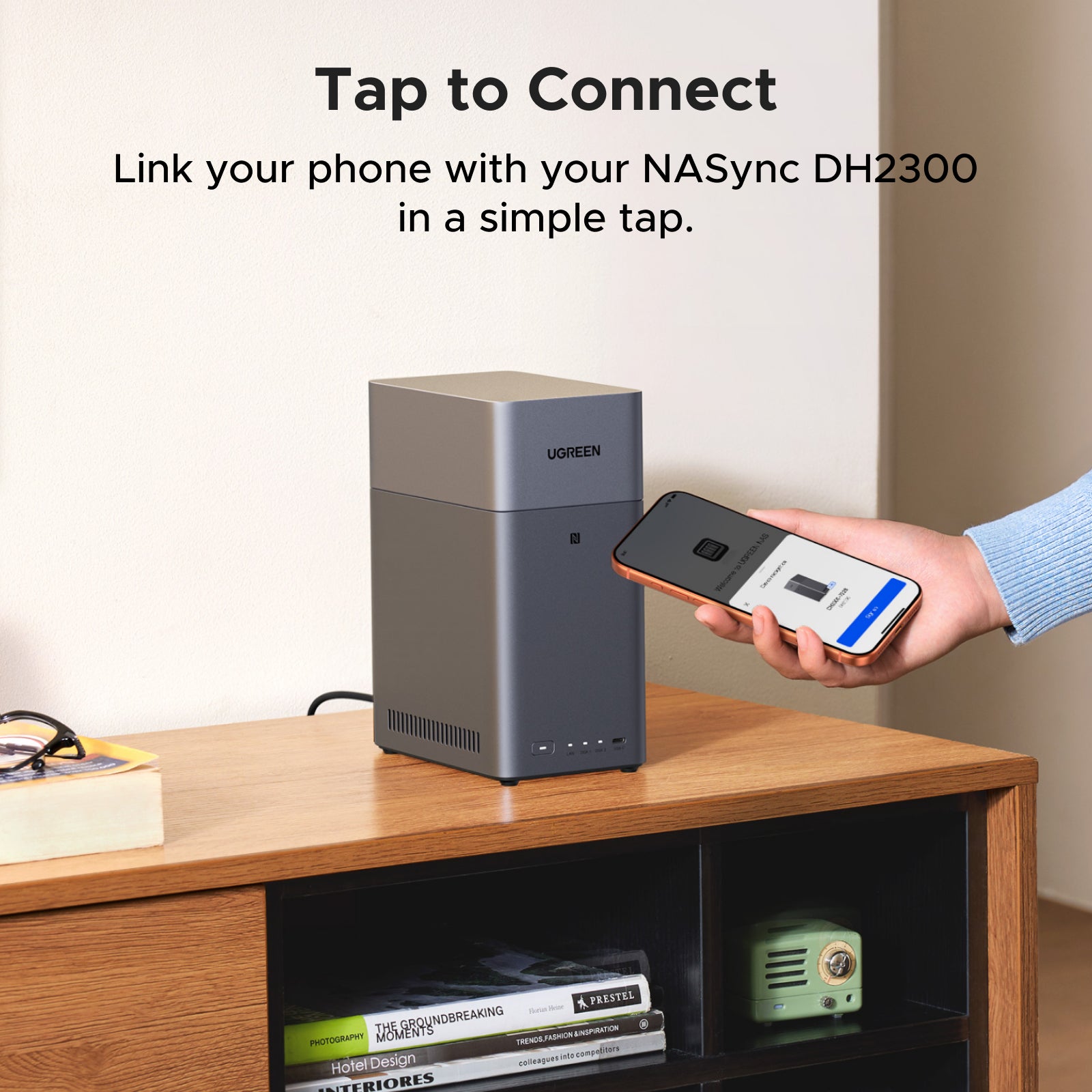 UGREEN NAS DH2300 2-Bay Desktop NAS, Support Capacity 60TB