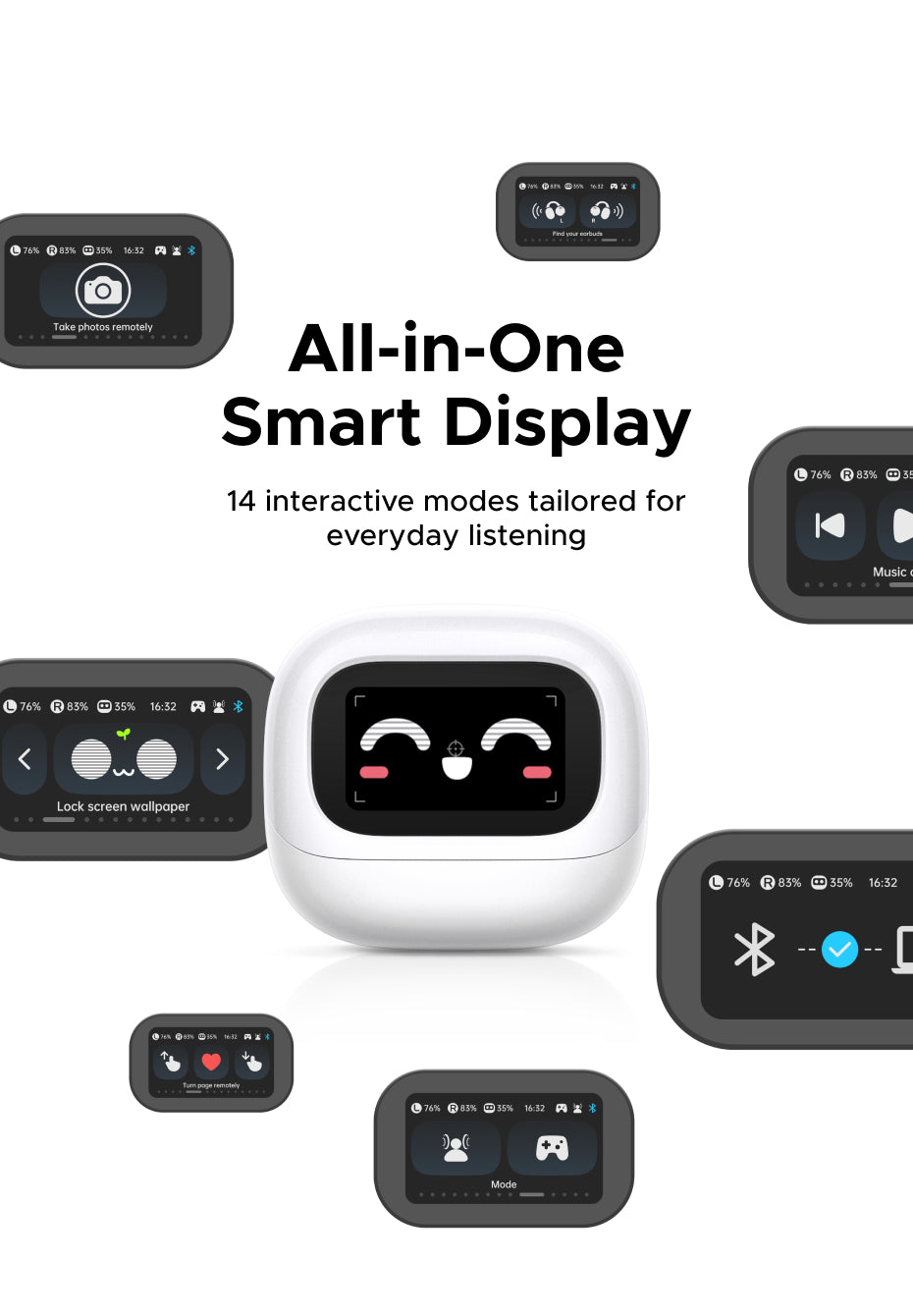 UGREEN LightBuds Magic Earphone Bluetooth 6.0 ANC ENC Active Noise Cancellation