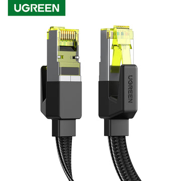 UGREEN  Cat 7 10Gbps Flat Braided Ethernet Cable Durable High Speed Patch Cord