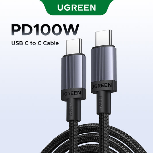 UGREEN PD 100W 240W USB-C to USB-C Cable 5A Type C PD Charging Cord for iPhone 16 15 Pro Max iPhone 16 15 Plus ipad Pro 2024 iPad pro Apple MacBook Air MacBook Pro, Thinkpad T14, SAMSUNG S23 Ultra, Huawei Matebook, iPad Pro 2024, Xiaomi Pixel