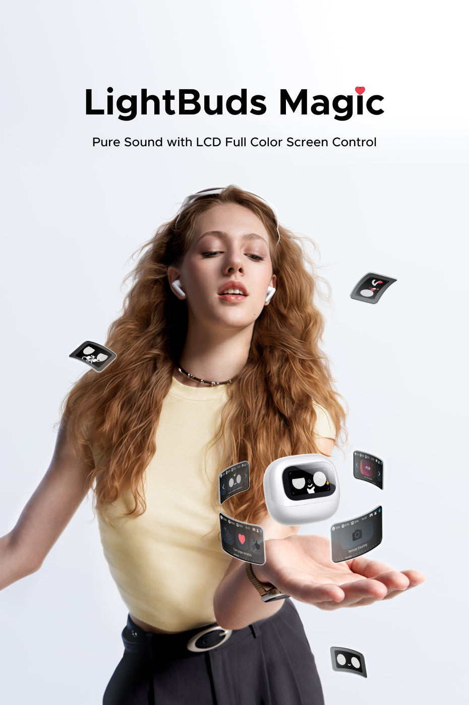 UGREEN LightBuds Magic Earphone Bluetooth 6.0 ANC ENC Active Noise Cancellation