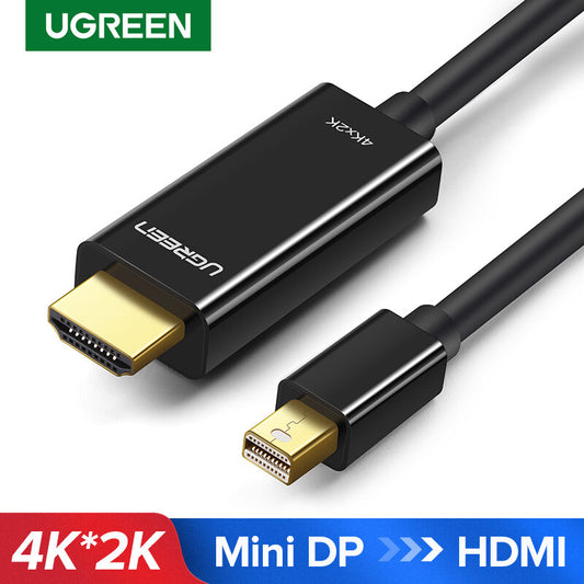 UGREEN 20848 Mini Displayport to HDMI Cable 4K Thunderbolt 2 HDMI Converter For MacBook Air 13 iMac Chromebook Mini DP to HDMI Adapter