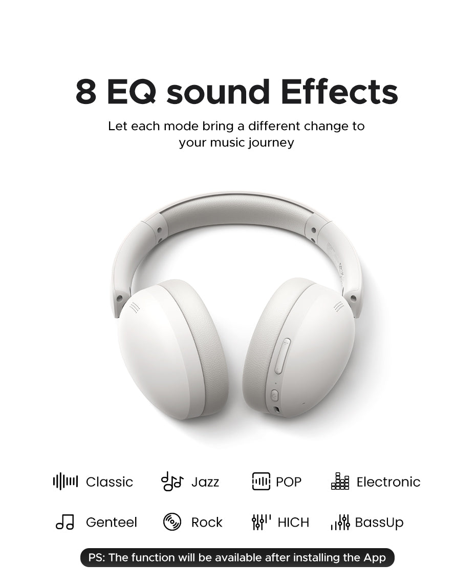 UGREEN HP205 Hi-Res Hitune Studio Max2 ANC Wireless Bluetooth 5.4 Earphones Over The Ear Noise Cancelling Headphone