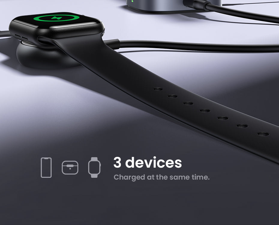 UGREEN 2-IN-1 25W MagFlow Wireless Charger for iPhone 16 15 Pro Max iPhone 16 15 Plus AirPods Pro/Max Xiaomi Samsung S25 S24 Ultra Samsung Earphone Huawei