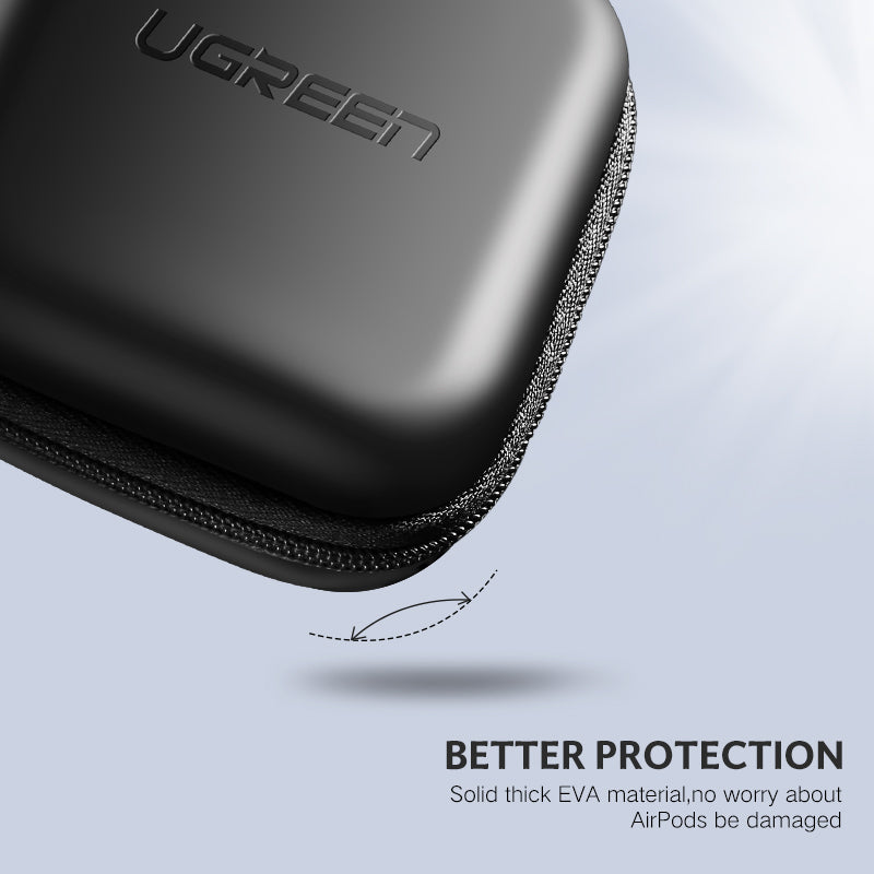 UGREEN 40816  Zipper Earphones Earbuds Carrying Bag Case Memory Card USB Cable Waterproof Organizer