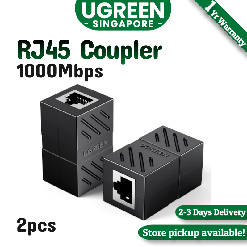 UGREEN RJ45 Cat 8 Cat7 Cat6 Cat5 RJ45 Female Connector Ethernet Adapter Lan Network Extender Extension Cable for Ethernet Cable