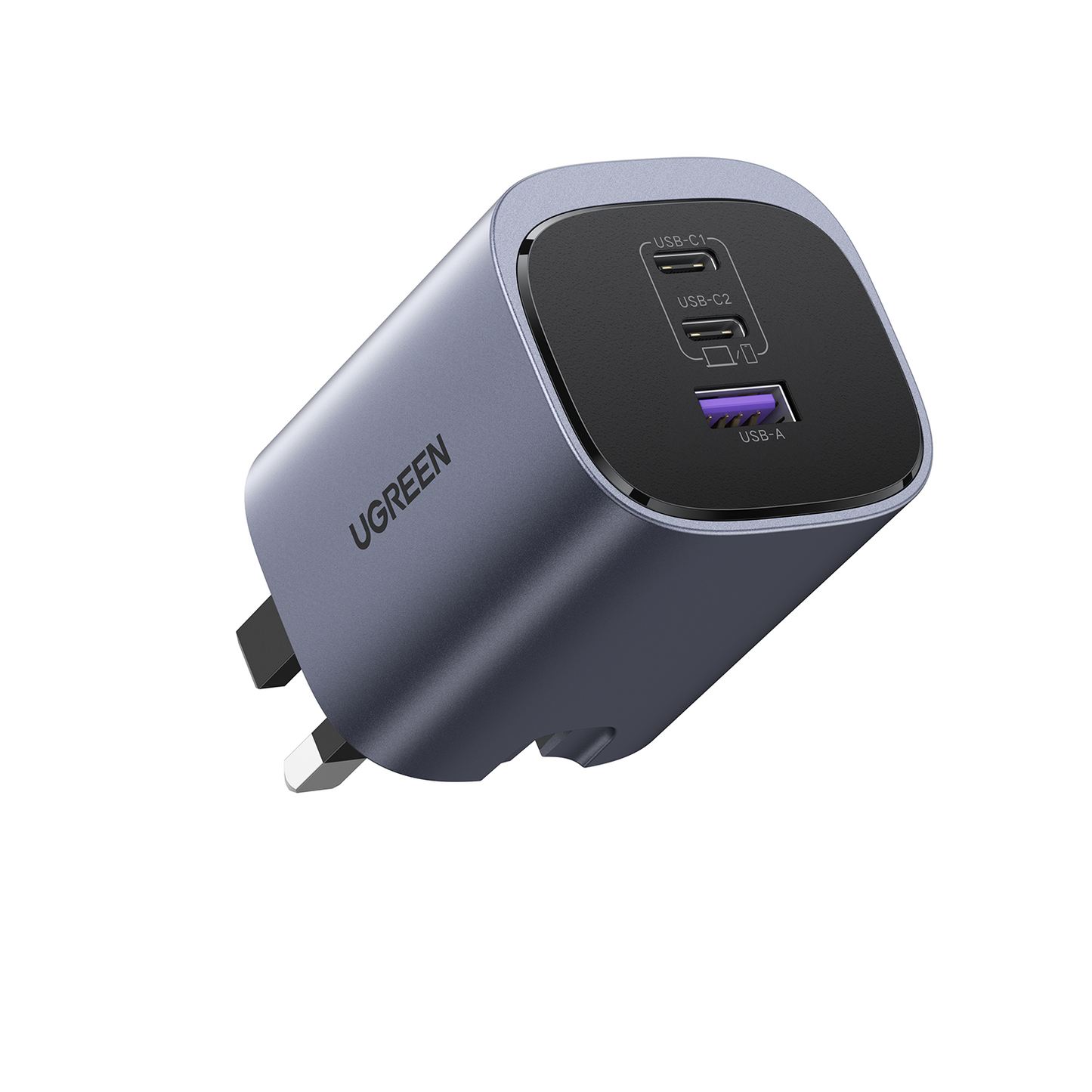 UGREEN 45225 65W USB C Foldable Charger 65W GaN PD Fast Charger 3-Port Nexode Type C Laptop Wall Charger Block Fast Charger Plug for MacBook