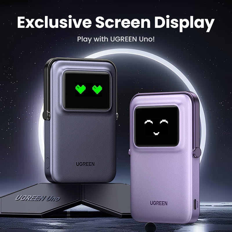 UGREEN Uno 10000mAh PD 20W Powerbank USB Type C Magnetic Wireless Charging Power Bank Portable Charger Compatible for iPhone 16 15 Pro Max iPhone 16 15 Plus Samsung S24 Ultra S23 Pixel Huawei Honor Xiaomi