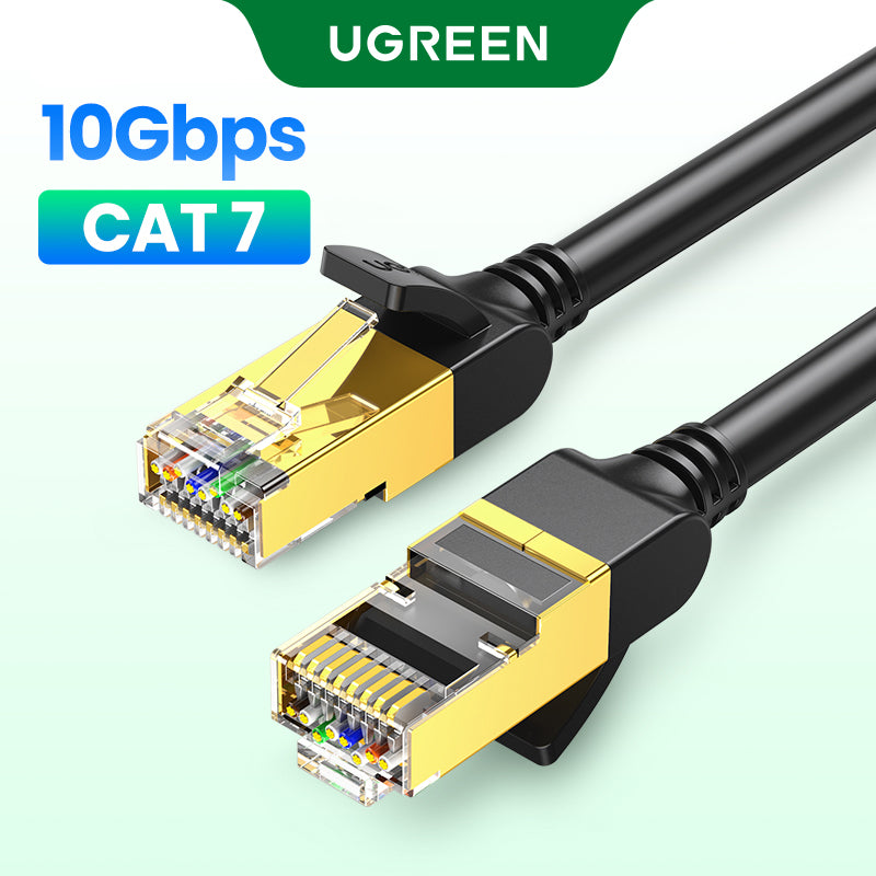 UGREEN Cat 7 Ethernet Cable Cat7 High Speed Gigabit RJ45 LAN Cable 10Gbps Network Patch Cord for Gaming PS5 PS4 PS3 Xbox PC Laptop Modem Router Computer